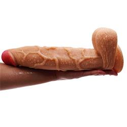 Lfcmf 11.6 inches Lifelike Huge Women Personal Relax Massager Material (Color : Beige)