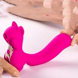 Mini but powerful cute squirrel massager - 10 kinds of naughty vibration mode and flirting sucking massage to help your girlfriend relax and relax.