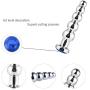 5 Balls Metal Anal Beads Blue Jewelry Butt Plug Anal Trainer Toys Fetish Kinky Sex Love Tools for Couple Lover Sexbaby