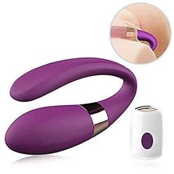 YHTQGDK Wireless Wearable U Shape Couples Love Stimulation Vibrating Toy with Strong Patterns Handsfree Remote Control USB Waterproof Wand YHTQGDK