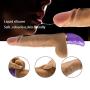Lifelike Dildo Vibrators Intelligent Sensing Telescopic Dick Food Grade Silicone Automatic Heating Realistic Cock Penis Fake Dildos Sex Toys for Women