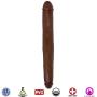 Curve Novelties Jock Tapered Double Dong, Brown, 18 Inch