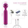 Bluetooth Vibrator Compact Strong Handheld Wand Massager - 6 Mainly Powerful Vibration with Adjustable Vibrating Frequency 360° Rotatable Head for Better Back Neck Foot Massage, Muscle Aches Etc