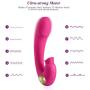 Clitoral Vibrator Silicone Clitoris Stimulator UTIMI Rechargeable Dildo Vibrator G Spot Massager with 10 Modes Adult Sex Toys for Women and Couple