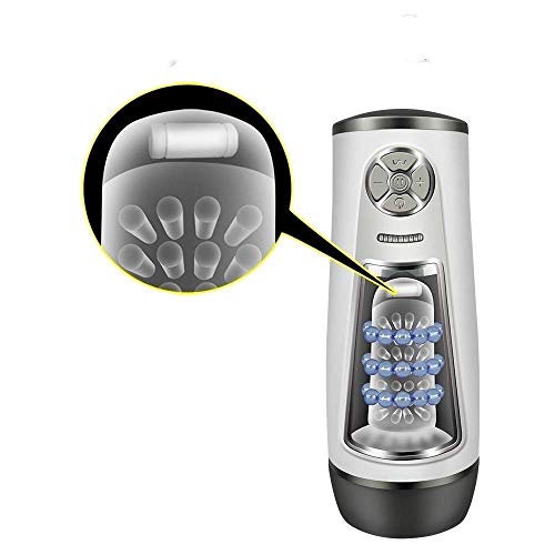 Pipimai Male Automatic Piston Cup Sucking 280 Times/Min and 360° Rotating Electronic Massage Cup Great Gift Relax Body for Men