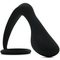 Lumenon Anal Butt Pure Silicone Plug with Double Ring