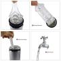KUUVAL Hand Free Multi-Function Masturbator Fully Automatic Electronic Piston Rechargeable Thrusting Retractable Electronic Male Masturbation 10 Modes