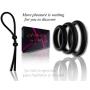 Cock Ring Set – 3 Penis Rings & 1 Adjustable Penis Tie – Erection Enhancing Sex Toy for Men and Couples