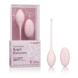 CalExotics Inspire Vibrating Remote Kegel Exerciser – Silicone Kegel Weight - Hands Free Pelvic Floor Exercises - Waterproof Sex Toy For Couples - Pink