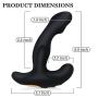 Muscle Massager Stimulator Plug 12 Speed, Vibrating Waterproof Male Postate Massager for Man