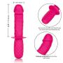 CalExotics Grip Thruster Probe – Waterproof G Spot Dildo for Women – Adult Silicone Dong Sex Toy for Couples - Pink