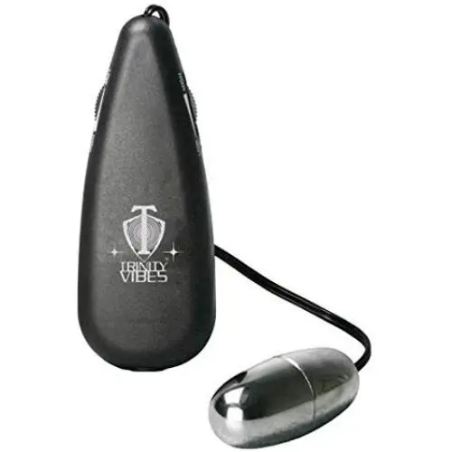 Trinity Vibes Silver Vibrating Egg/Bullet Control for vibration Trinity Vibes Silver Vibrating Egg/Bullet Control for vibration