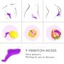 Mini Finger Vibrating Sucking Toys with 9 Thrusting & Sucking Modes,Female Oral Tongue Stimulator Waterproof Handheld Wand Massager with Vibrating, 100% Medical Silicone,USB Rechargeable