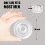 Nabini Universal Soft Silicone Penis Pump Ring Penis Sleeve Vacuum Pump Ring Replacement for Penis Pumps(2 pcs one pack)