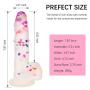 Adorime 8" Confetti Silicone Dildos Realistic Clear Dildo with Strong Suction Cup - Adult Sex Toy for Women Masturbation