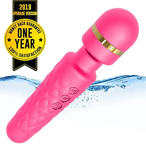 Personal Massager Wand, Magic Mini Dual Vibrating Wand with 10 Powerful Speeds 20 Vibration, Cordless Waterproof Massaging Wand for Foot Back Neck Shoulder - Super Pink Personal Massager Wand, Magic Mini Dual Vibrating Wand with 10 Powerful Speeds 20 Vibration, Cordless Waterproof Massaging Wand for Foot Back Neck Shoulder - Super Pink