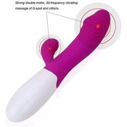 BJU Vibrator with 30 Modes! (Waterproof) G-Spot Rabbit Shaped!