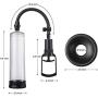 Penis Pumps with High Intensity Suction and Quick Release Valve, AILEQI Pens Pumps for Vividly Realistic Sensations,Clear Cylinder Measurement