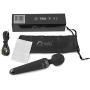 Cordless Wand Massager - Strong Therapeutic Vibration - Full Body Massage - Sore Muscle & Sports Recovery - Rechargeable - Waterproof - Personal Mini Handheld for Neck Back Shoulder - Black