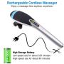 Wireless Hand Held Massager, Waist Massager, Back Massager, 6 Conversion Massage Heads, Has Variable Intensity to Releive Pain in The Back, Neck, Shoulders, Muscles