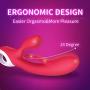 iBall Rabbit Vibrator Dildo, G Spot Vibrating Wand Massager Handdold with 3 Motors, Silicone Clitorial Stimulator Massager Cordless Rechargeable for Women Masturbation and Couple Fun