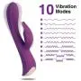 G Spot Rabbit Vibrator with Bunny Ears for Clitoris Stimulation, BEING FETISH Silicone Dildo Vibrator with 10 Vibration Modes Vibration Quiet Dual Motor for Women Couples Sex Toy Massager G Spot Rabbit Vibrator with Bunny Ears for Clitoris Stimulation, BEING FETISH Silicone Dildo Vibrator with 10 Vibration Modes Vibration Quiet Dual Motor for Women Couples Sex Toy Massager