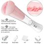 Soft Silicagel Piston Cup Automatic Sucking Electronic Massage Cup with 9 Vibration Pocket Puss-ey Stroker, USB Charging Pussy Male Strong Sucking Vibrating Toys for Men Sexy Underwear for Men