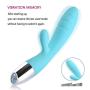 Useful Strongest Computer Compact Silent Force-Vibrator USB Cable 10 Speeds Modes Rechargeable Waterproof Design for Patio,Bedroom, Garden, Gate, Yard, Parties, Wedding Gift (Blue)