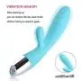 Useful Strongest Computer Compact Silent Force-Vibrator USB Cable 10 Speeds Modes Rechargeable Waterproof Design for Patio,Bedroom, Garden, Gate, Yard, Parties, Wedding Gift (Blue)