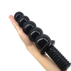 Realistic Dildo Sex Toys, Ultra Size Anal Plug, 5 Beads Cock for Women Masturbation, Couple Flirt