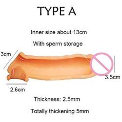 New P`Enis Enlarger Sleeve Extender Extension Silicone Girth Enhancer Enlargement 2612