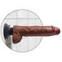 Pipedream Products King Cock 10 Inch Vibrating Cock with Balls, Brown