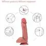 Double Layered Realistic Dildo for Adults, SXOVO 8.27 inch Sex Toys Liquid Silicone Dildo with Hands-Free Suction Cup for Women Sex Fun, Fake Penis for Vaginal G-spot and Anal Massager Double Layered Realistic Dildo for Adults, SXOVO 8.27 inch Sex Toys Liquid Silicone Dildo with Hands-Free Suction Cup for Women Sex Fun, Fake Penis for Vaginal G-spot and Anal Massager