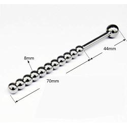 YiFeng Durable Stainless Steel Silicone Urethral Sound Catheter Metal Penis Plug Stretching Beads Insert Dilator