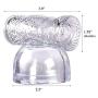 Massager Attachments, Massager Accessories Attachment Silicone（Clear）