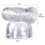 Massager Attachments, Massager Accessories Attachment Silicone（Clear）