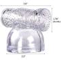 Massage Attachment Massager Attachments for Men (Clear-A)
