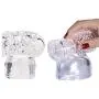 Massager Attachments, Massager Accessories Attachment Silicone- Two Different Styles (Clear)