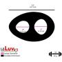 Bundle of 2 Items: LeLuv Teardrop and New Double Penis Rings Figure 8 Sex Toys Silicone Time Delay Erection Cock Rings for Men Sex Adult Sexy Penis Rings Chastity