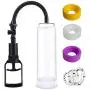 Vacuum Mans Manual Penis Pump with Powerful Suction for Maxium Width with Easy Grip Pump Handle & Includes Free Cock Ring Vacuum Mans Manual Penis Pump with Powerful Suction for Maxium Width with Easy Grip Pump Handle & Includes Free Cock Ring