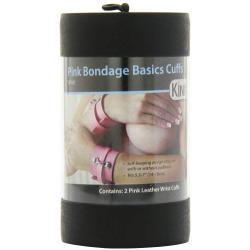 Spartacus Pink Bound Leather Wrist Cuffs