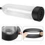 Penis Vacuum Pump with Durable Sleeve for Powerful Tight Suction, PALOQUETH Penis Enlargement Pump with Clear Cylinder Measurement Marker Quick Air Release Valve for Beginners Safe Pumping 9 Inch