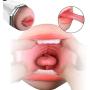 Riliy- White T-Shirt Six Toys Men 2 in 1 Hands Free Deep Throat Oral Cup Sucking Endless Pleasure Headphone Mode Blow-Job Toys