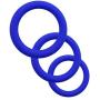 FeiGu 3 Silicone Cockring Set Penis Cock Ball Ring for Men Erection Enhancing Male Adult Sex Toy (Blue)
