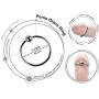 Penis Glans Ring Erection Enhancing with Stainless Steel Joy Ball Sex Toy for Cock Pleasure (1 -inch, 26mm ID)