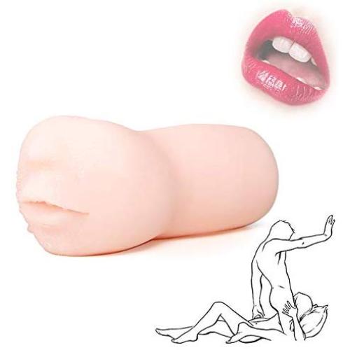 Sexbaby Silicone Realistic Mouth with Tongue and Teeth Male Masturbator Oral Sex Blow Job Pocket Pussy Adult Toy