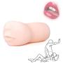 Sexbaby Silicone Realistic Mouth with Tongue and Teeth Male Masturbator Oral Sex Blow Job Pocket Pussy Adult Toy