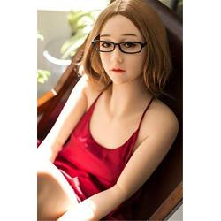 AZISEN 155cm C-Cup Breast Sex Doll Real Solid TPE Full Size with 3 Holes Lifelike Dolls Sex for Man (Natural) 