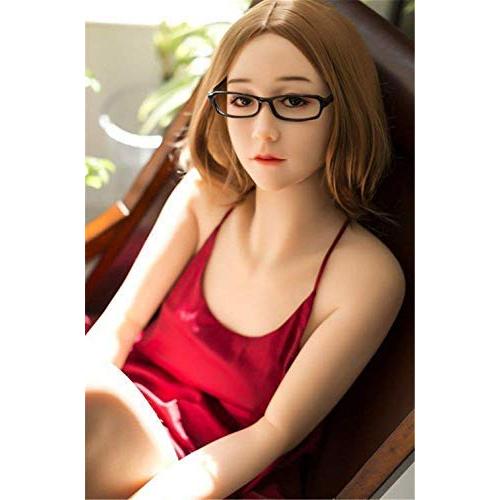 AZISEN 155cm C-Cup Breast Sex Doll Real Solid TPE Full Size with 3 Holes Lifelike Dolls Sex for Man (Natural) 