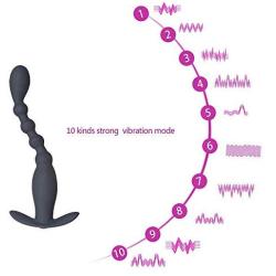 Man Víb`r``átịņg Aāl Beads Ví`brát`ór Silicone 10 Modes Pr`ọst`āte Massager S`èx T`oys for Women